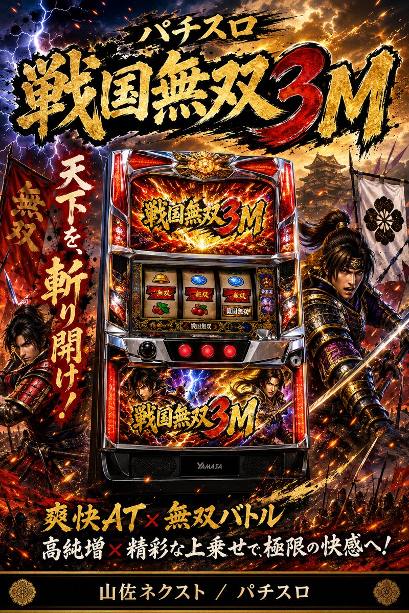 パチスロ 戦国無双3M