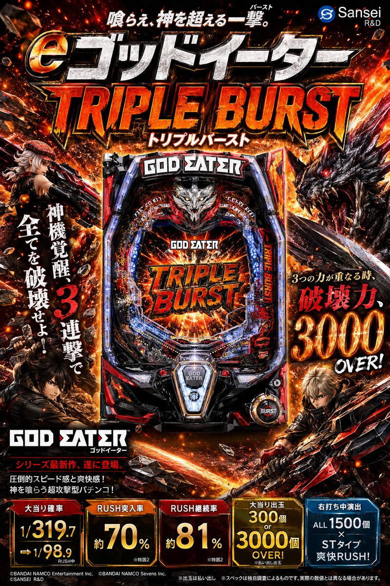 パチスロ　ゴッドイーター