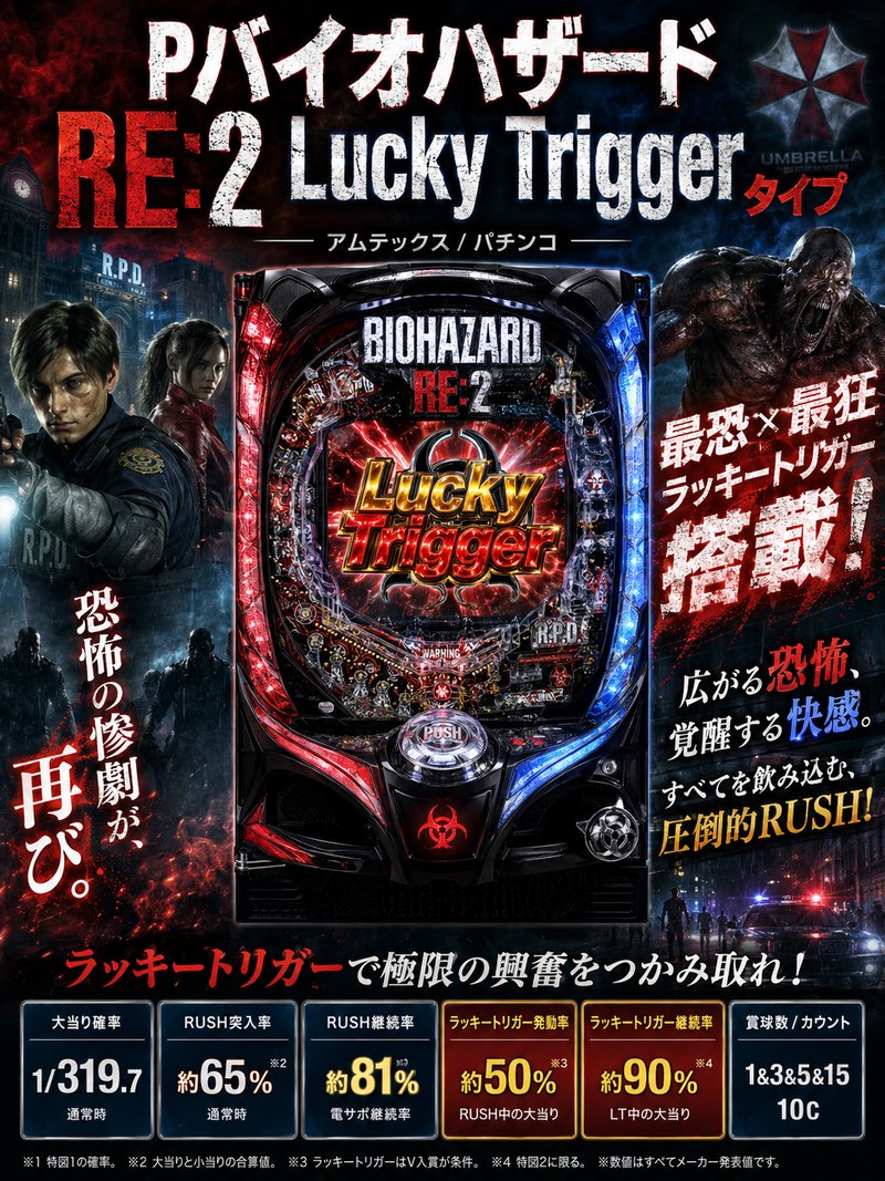 PバイオハザードRE:2 Lucky Trigger タイプ