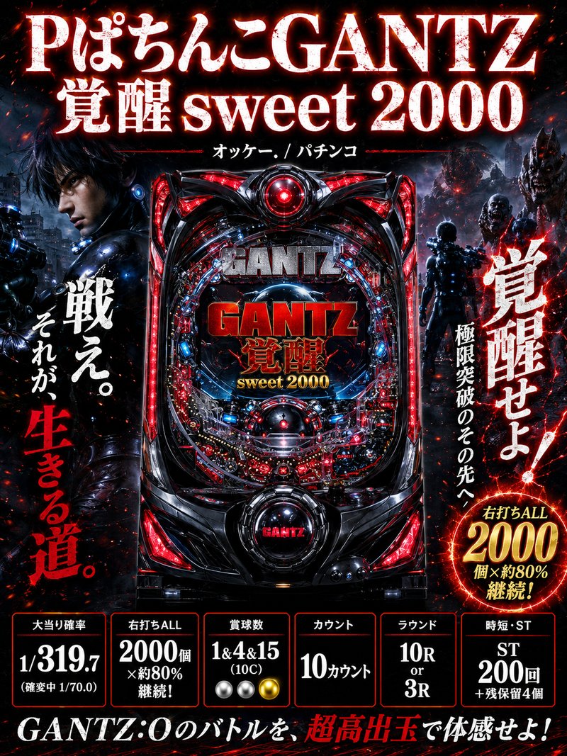 PぱちんこGANTZ 覚醒 sweet 2000