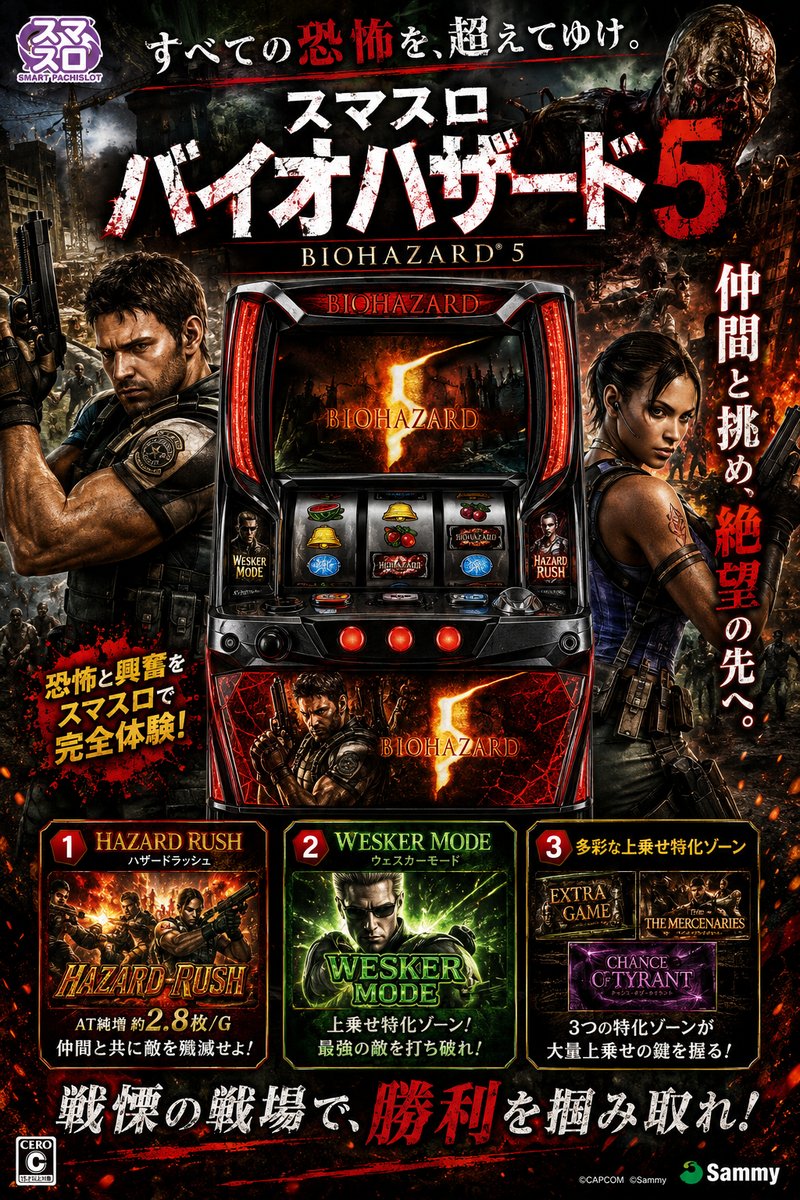 スマスロ　バイオハザード５