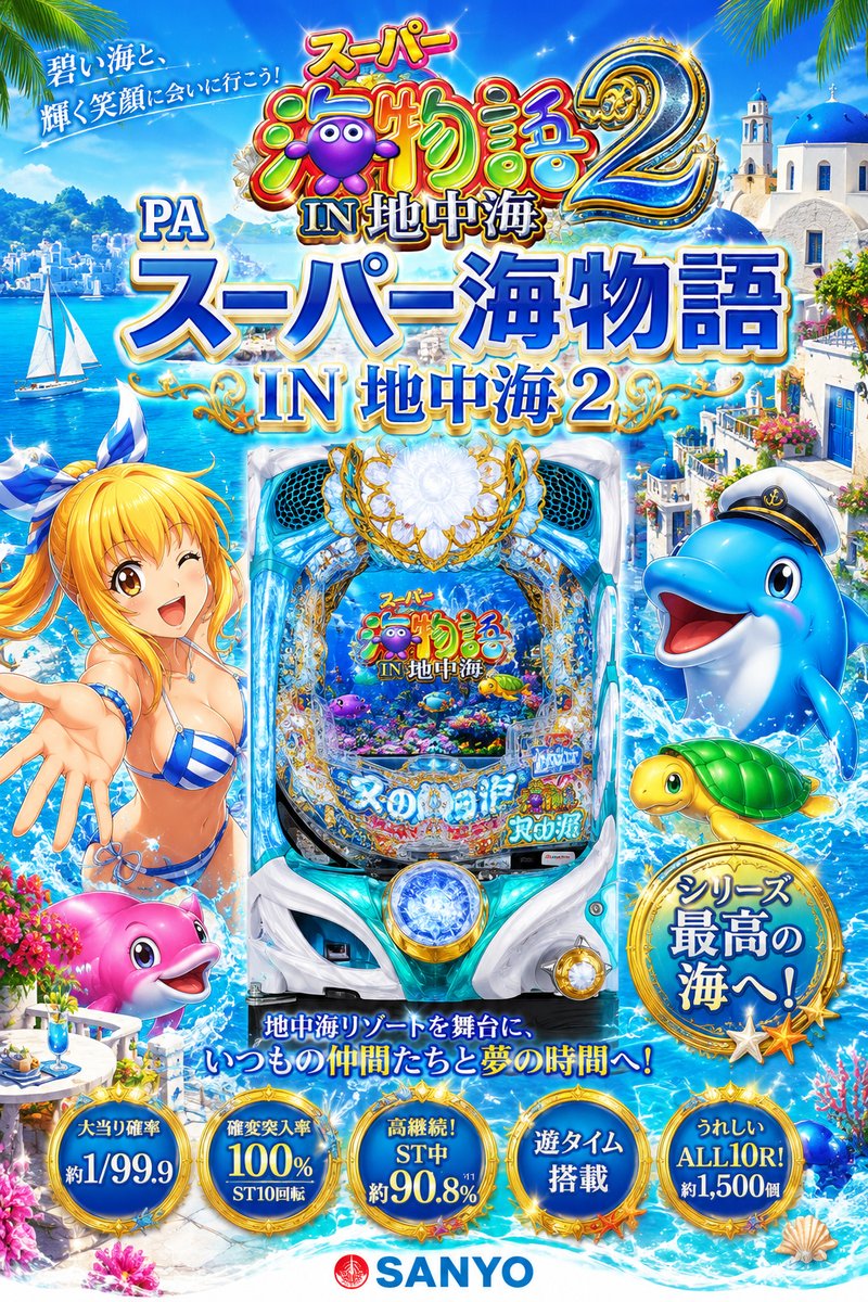 ＰＡスーパー海物語ＩＮ地中海２