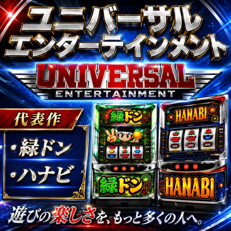 ユニバーサルエンターテインメント メーカー