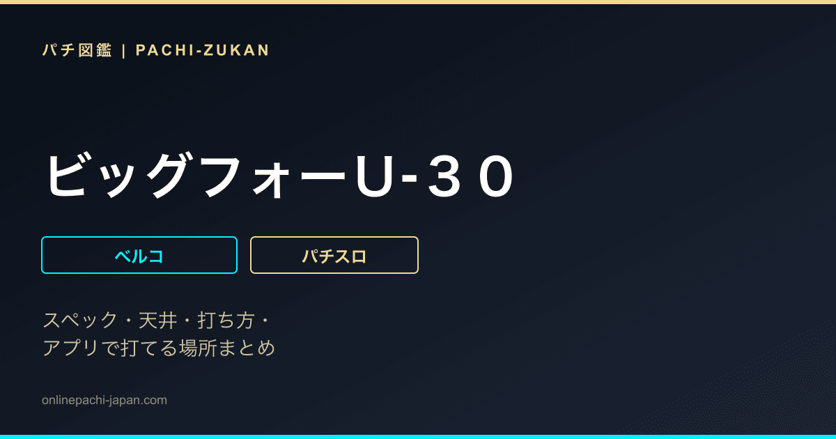 ビッグフォーＵ‐３０