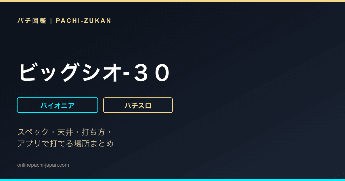 ビッグシオ‐３０