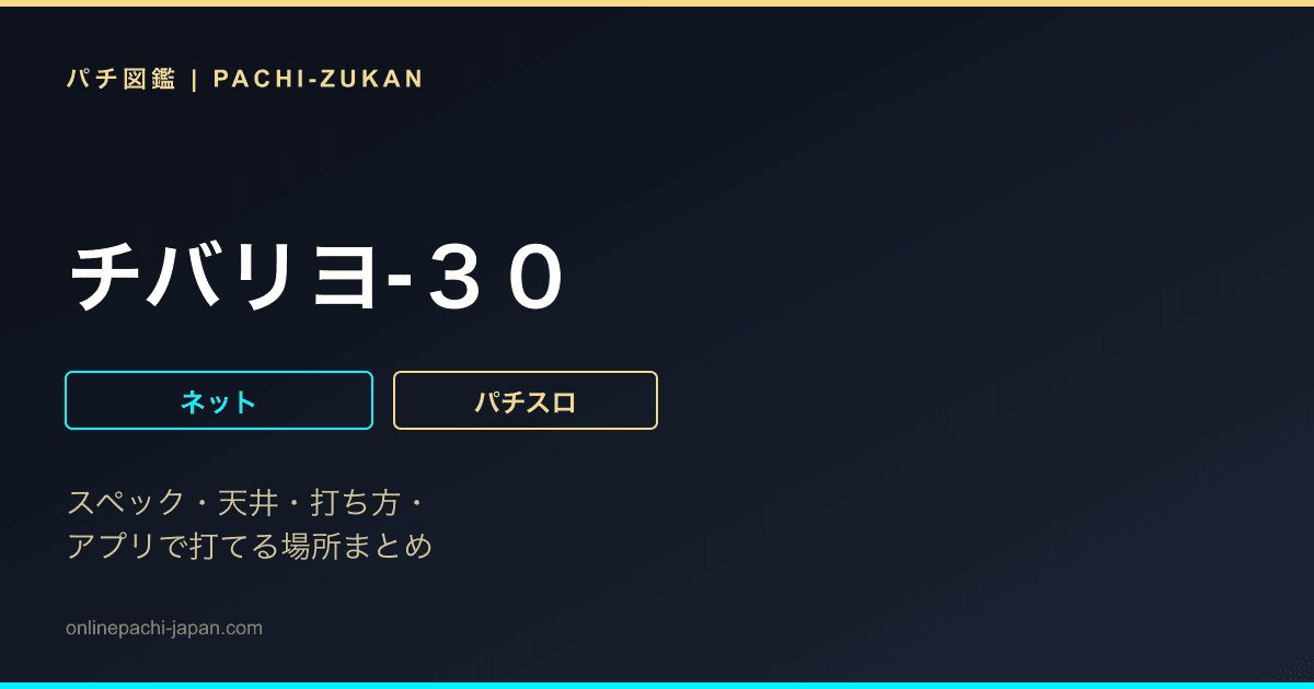 チバリヨ‐３０
