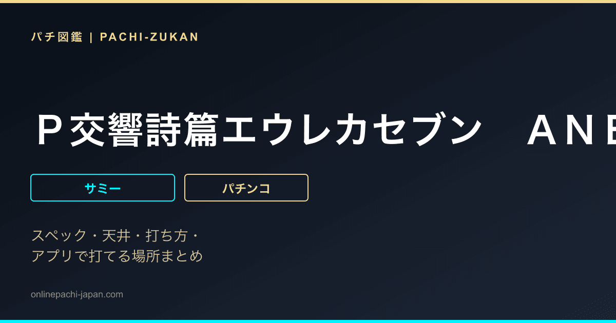 Ｐ交響詩篇エウレカセブン　ＡＮＥＭＯＮＥ