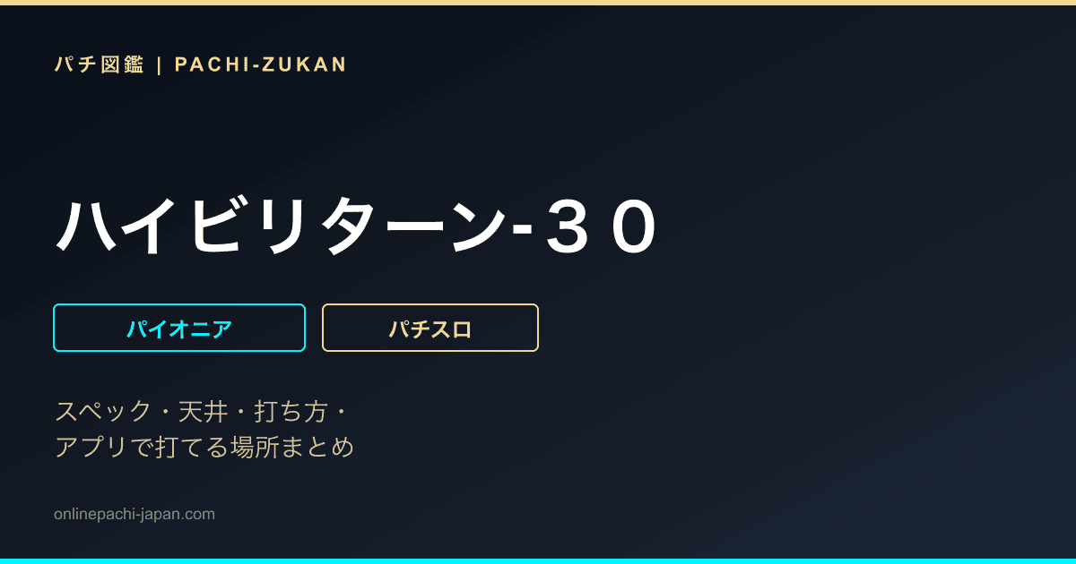 ハイビリターン‐３０