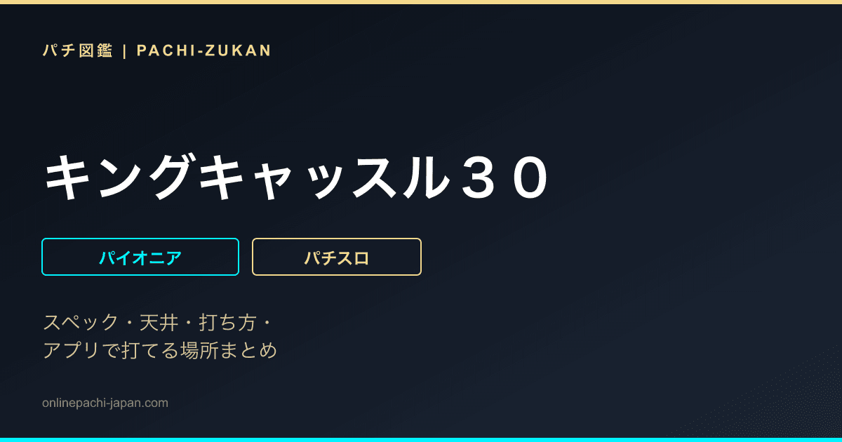 キングキャッスル３０