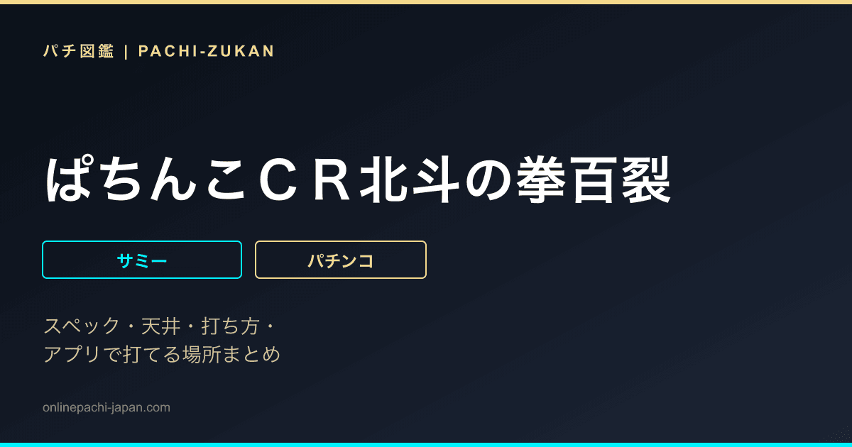 ぱちんこＣＲ北斗の拳百裂