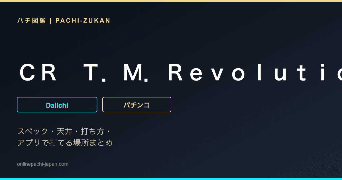 ＣＲ　Ｔ．Ｍ．Ｒｅｖｏｌｕｔｉｏｎ