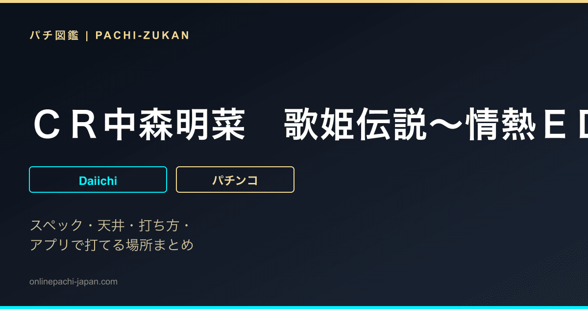 ＣＲ中森明菜　歌姫伝説〜情熱ＥＤＩＴＩＯＮ〜　ＭＡＸ