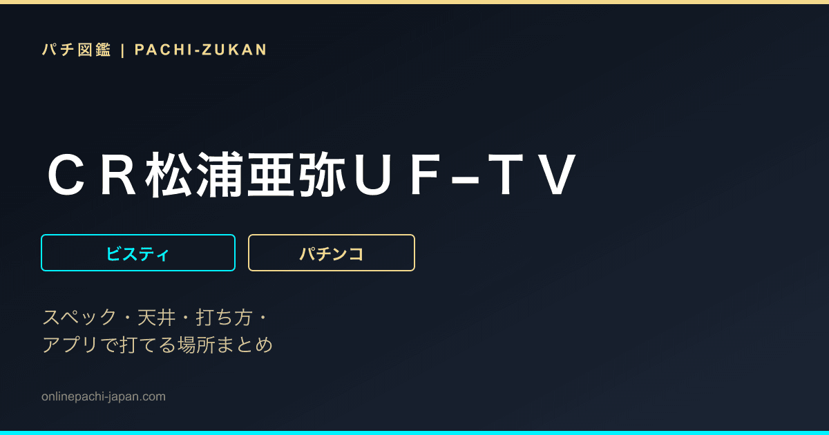 ＣＲ松浦亜弥ＵＦ−ＴＶ