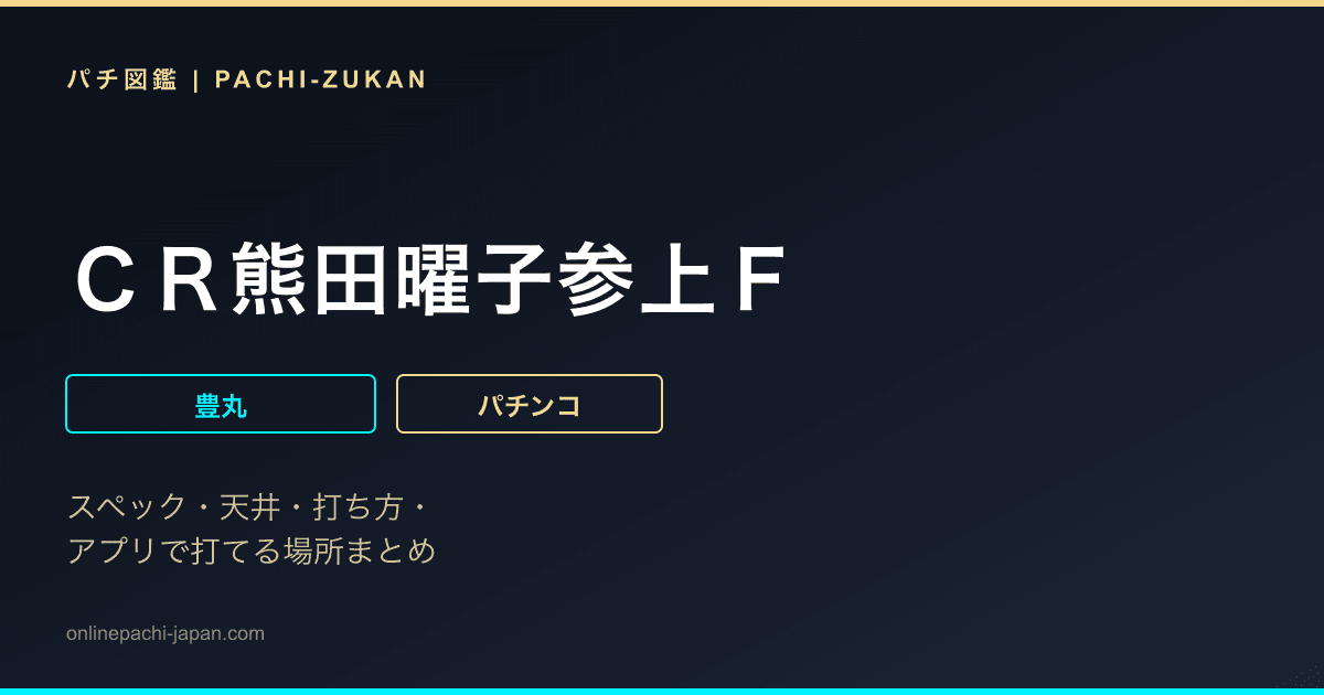 ＣＲ熊田曜子参上Ｆ