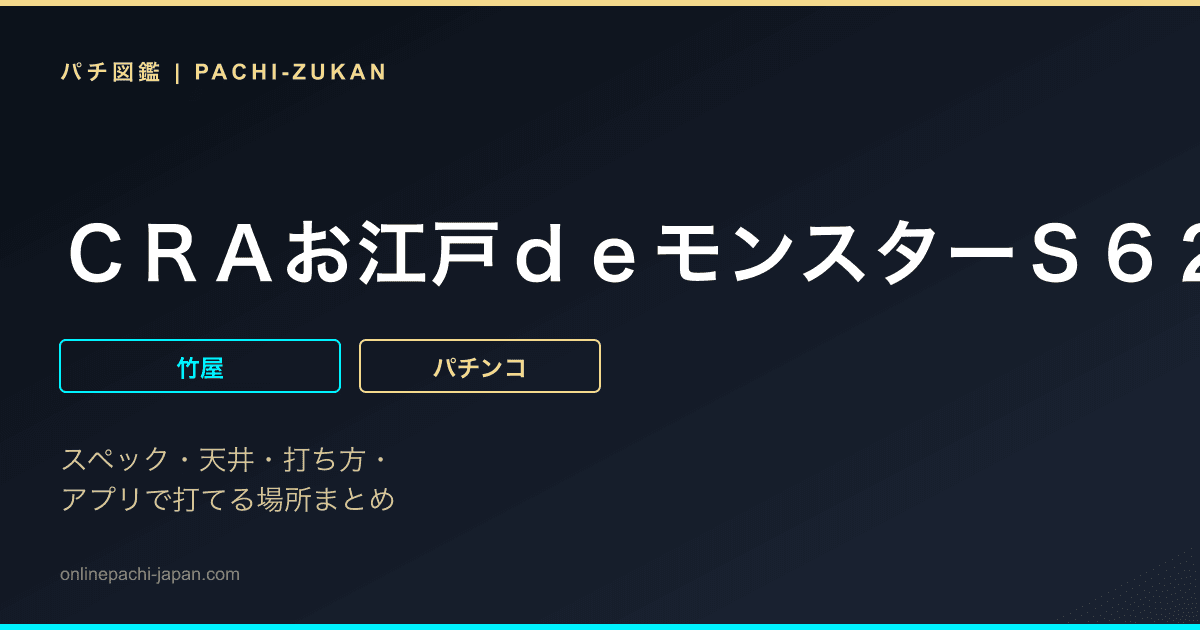 ＣＲＡお江戸ｄｅモンスターＳ６２Ｚ２