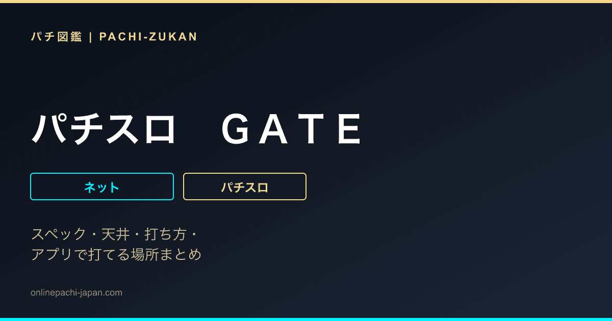 パチスロ　ＧＡＴＥ
