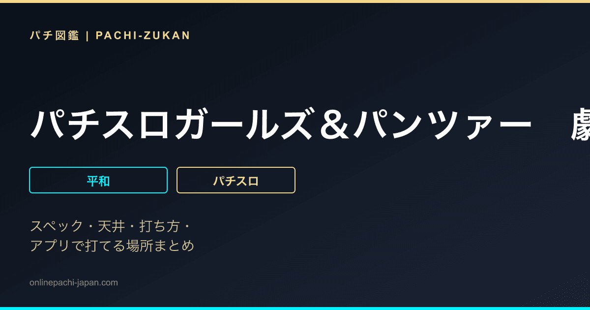 パチスロガールズ＆パンツァー　劇場版