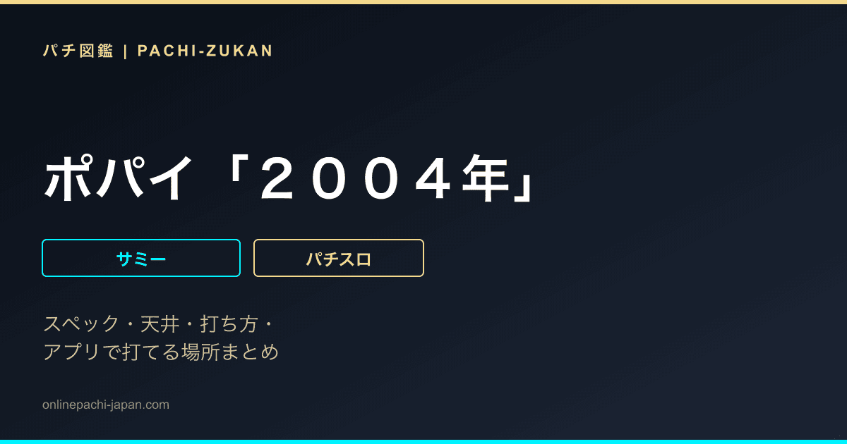 ポパイ「２００４年」