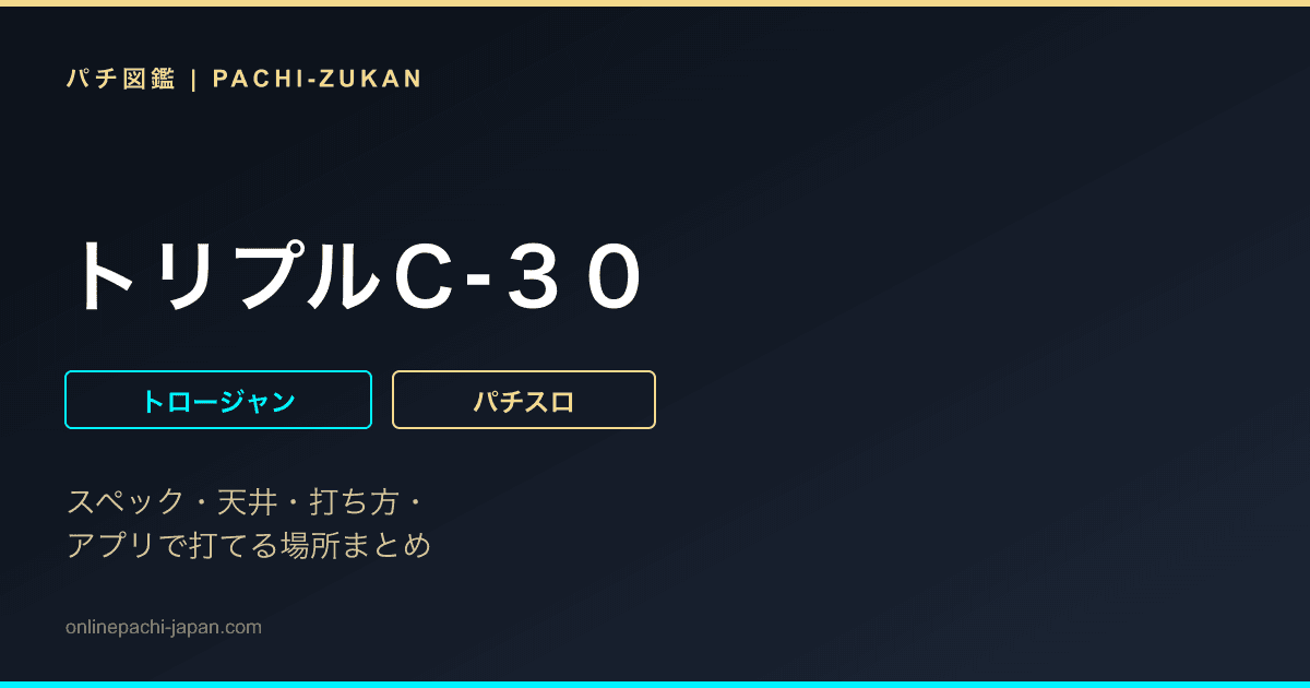トリプルＣ‐３０ - 機種画像